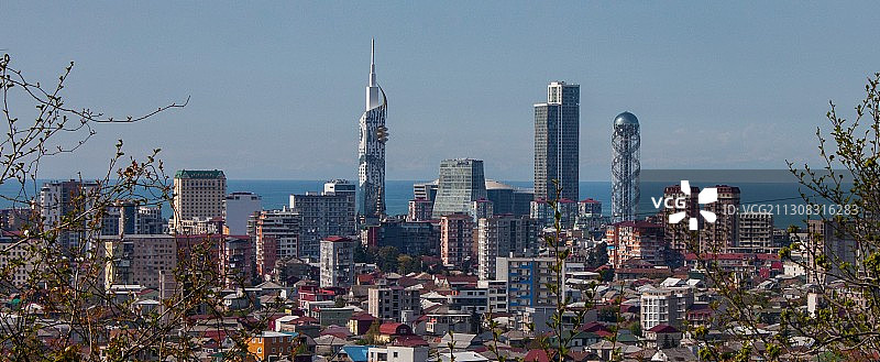 格鲁吉亚巴统市现代建筑景观图片素材