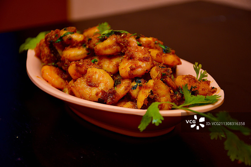 餐桌碗中美食特写，印度安得拉邦拉武拉帕莱姆图片素材