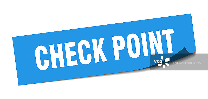 检查点正方形隔离贴纸图片素材