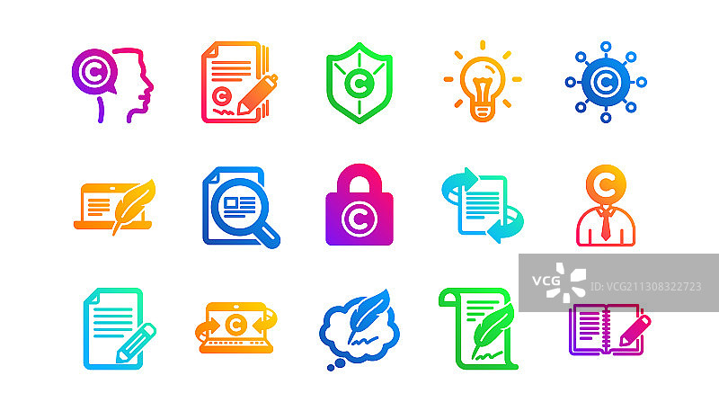 文案图标：版权打字机图片素材