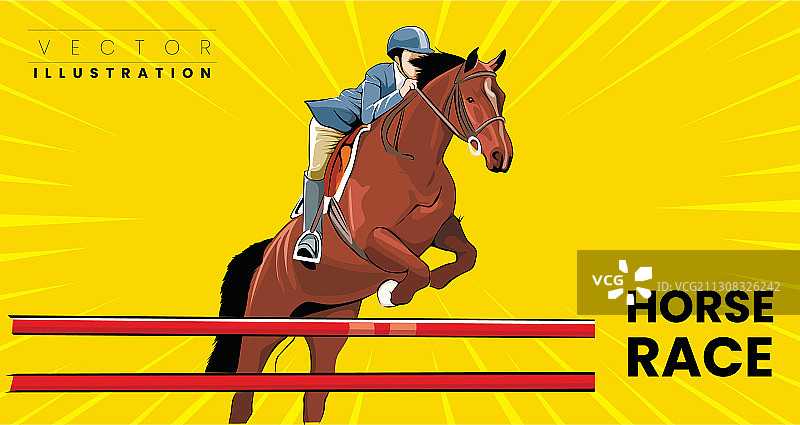 赛马冲过终点线图片素材