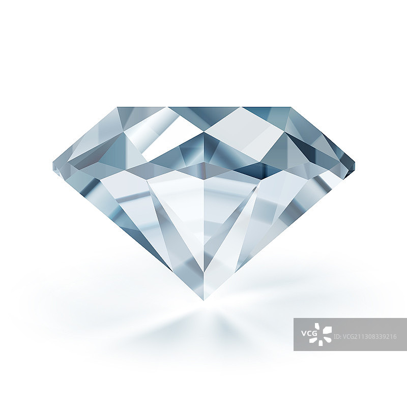 白色背景上的钻石图片素材