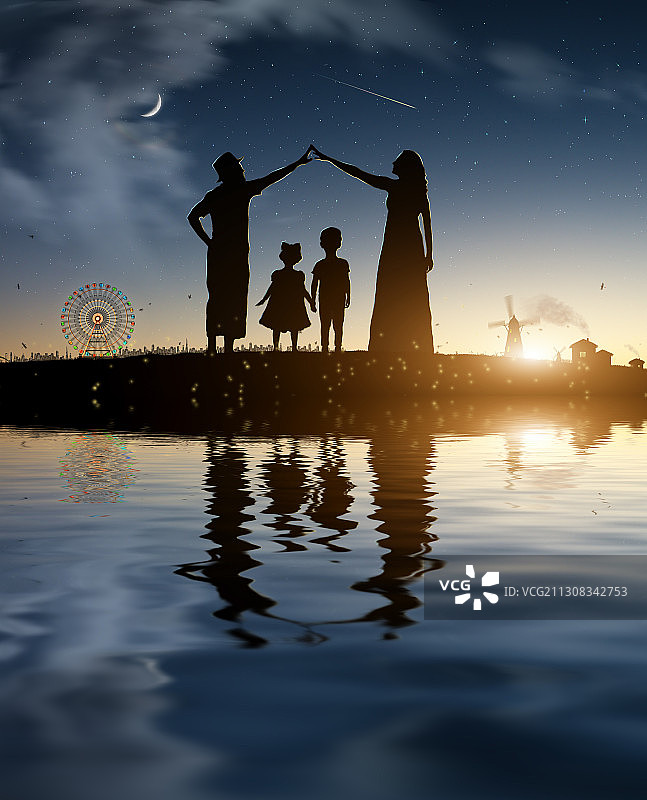 全家福旅行图片素材