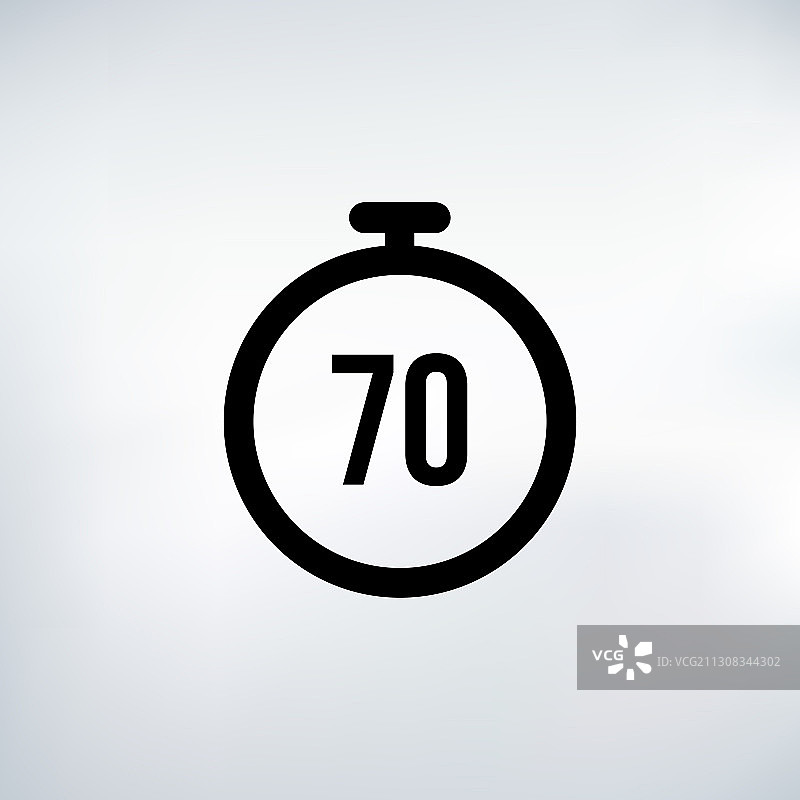 70秒倒计时器图标图片素材