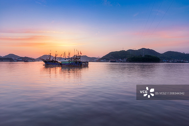 象山 石浦渔港 日出 旅游景点  风景图片素材