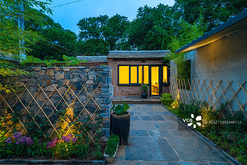 乡村风格院落图片素材