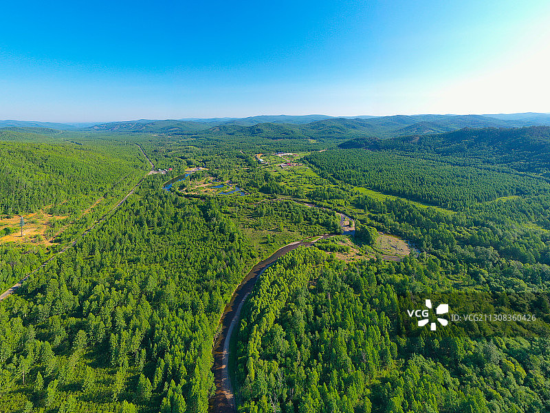 内蒙古额尔古纳莫尔道嘎森林公园图片素材