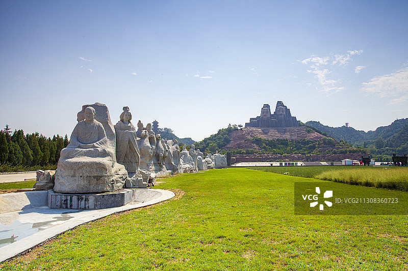河南省郑州炎帝广场浮雕图片素材