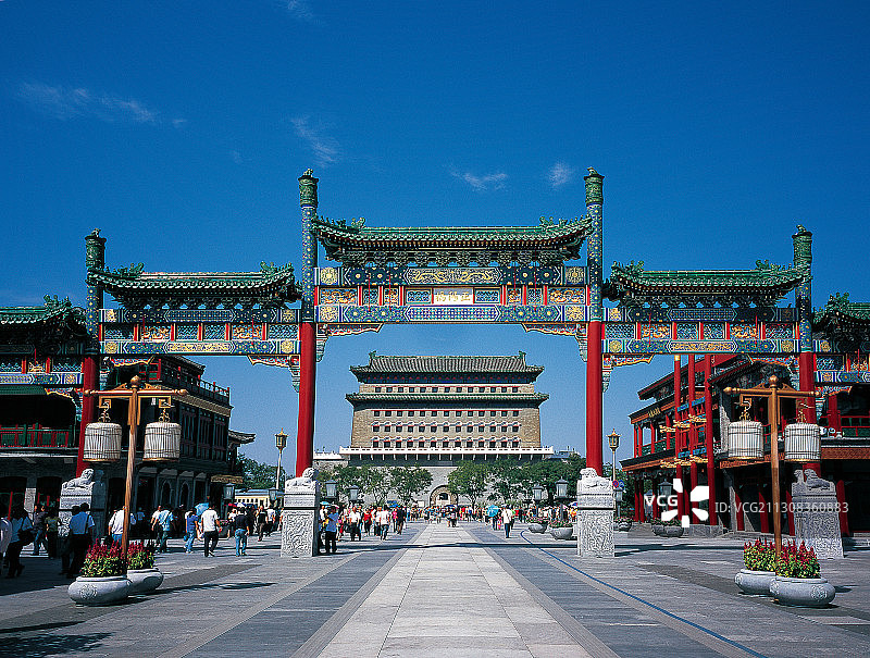 北京前门大街图片素材