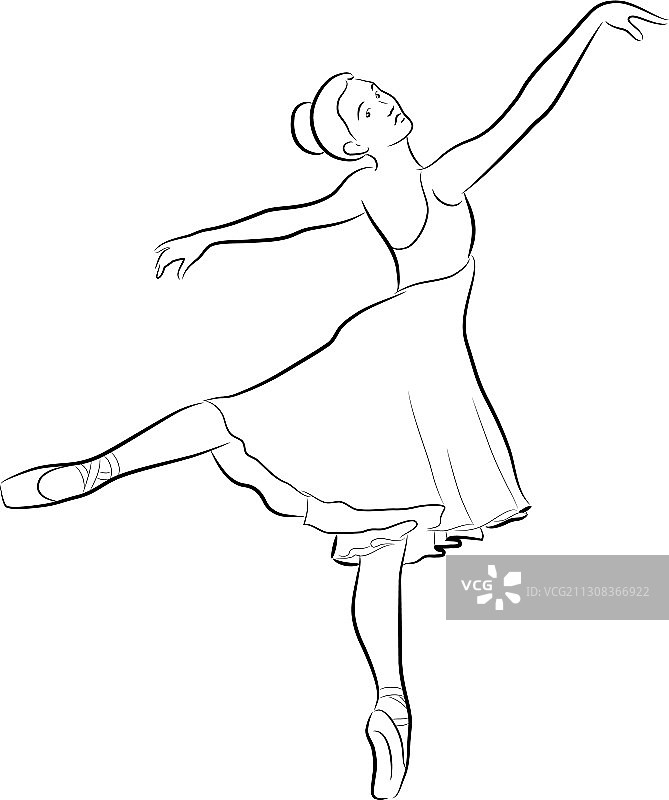 跳舞的芭蕾舞女演员图片素材