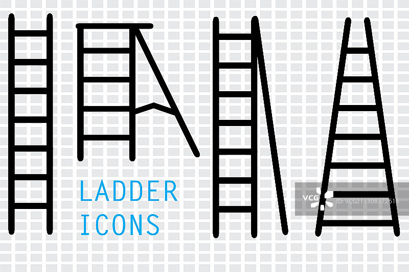 黑色阶梯图标图片素材