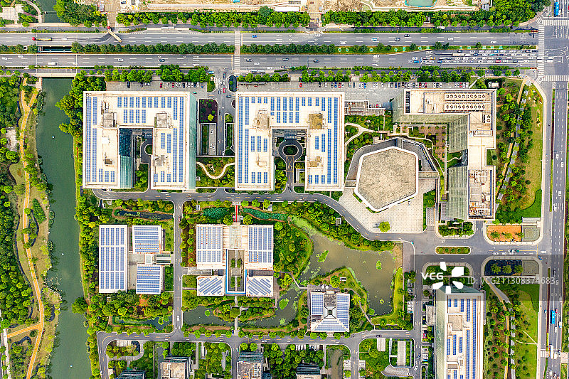 航拍浙江人才创新园图片素材