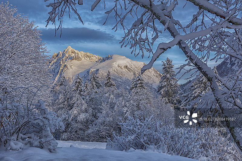 挪威雪景风光图片素材