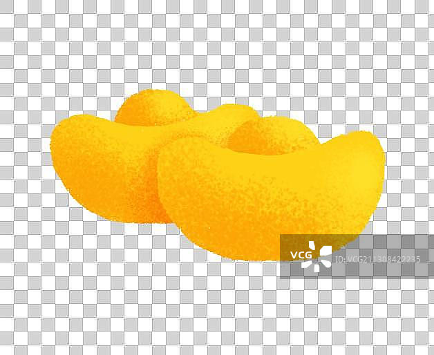 两个元宝扁平风格图片素材