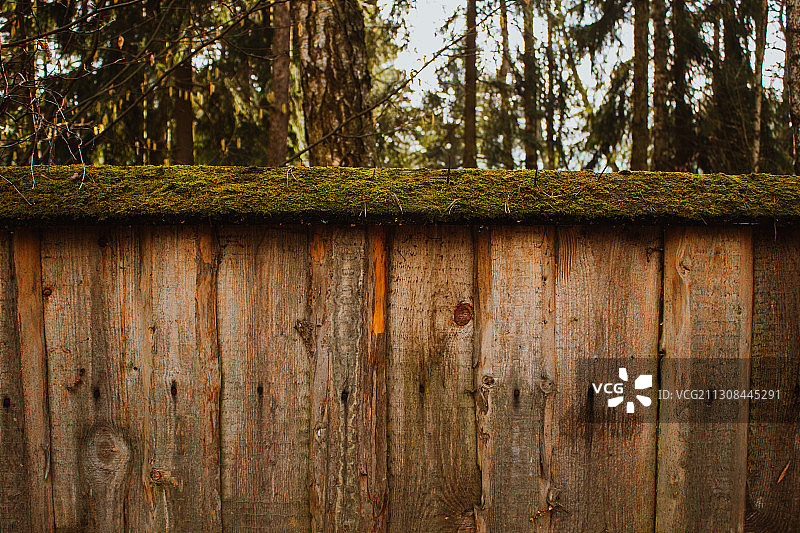 木栅栏特写图片素材