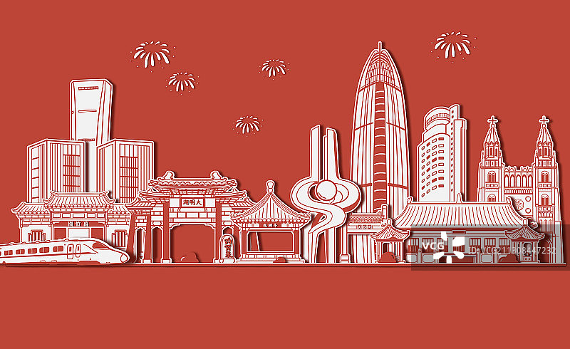 济南城市建筑图片素材