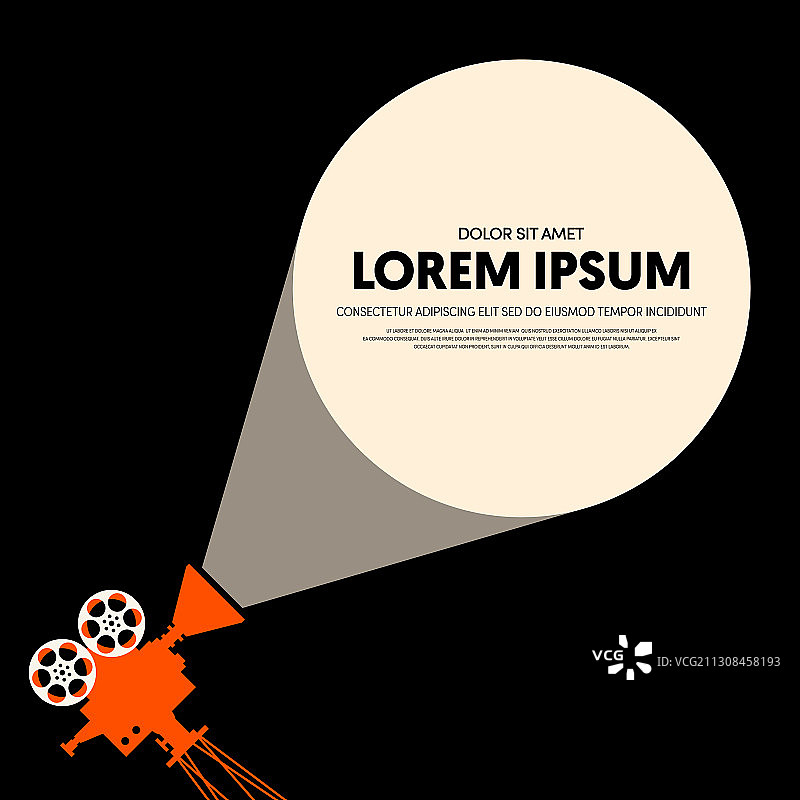 电影和电影现代复古海报图片素材