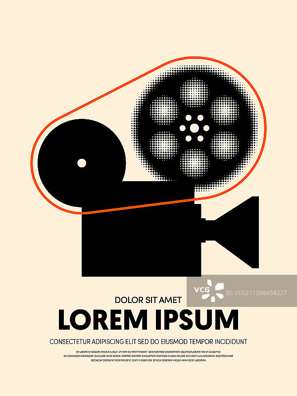 电影和电影现代复古海报图片素材