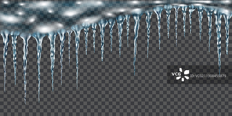 半透明冰柱图片素材