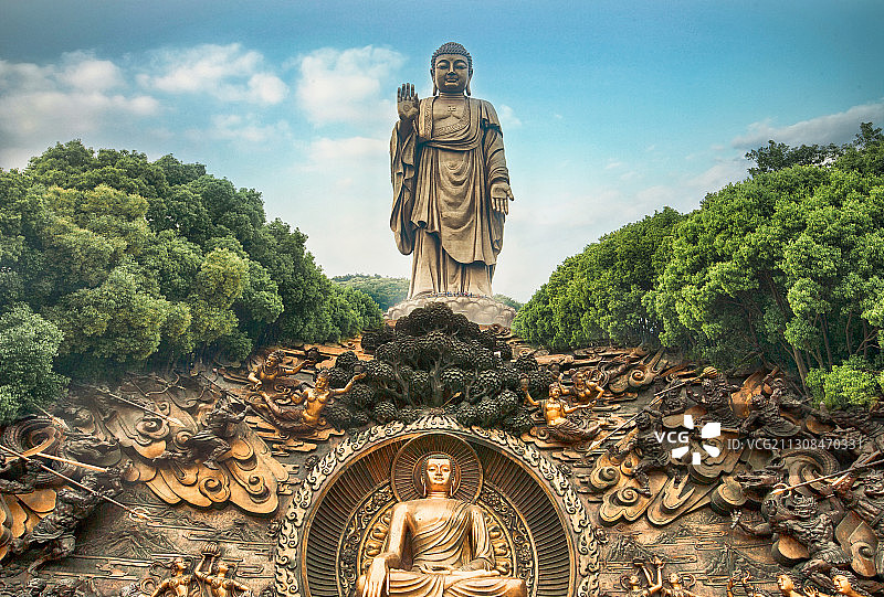 灵山大佛 佛像 大佛 宗教 壁画图片素材