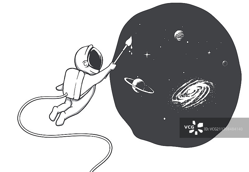 宇航员艺术家图片素材