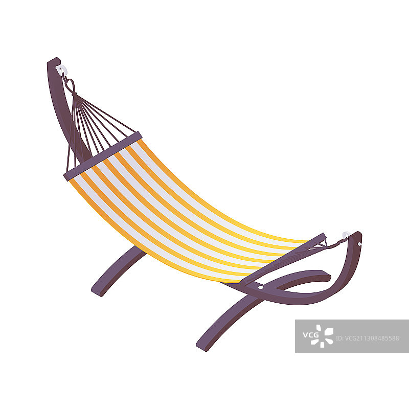 2.5D酒店小屋用支架吊床图片素材