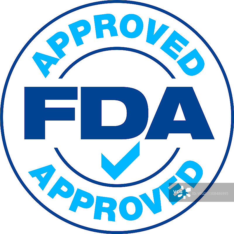 美国食品药品监督管理局（FDA）批准印章图片素材
