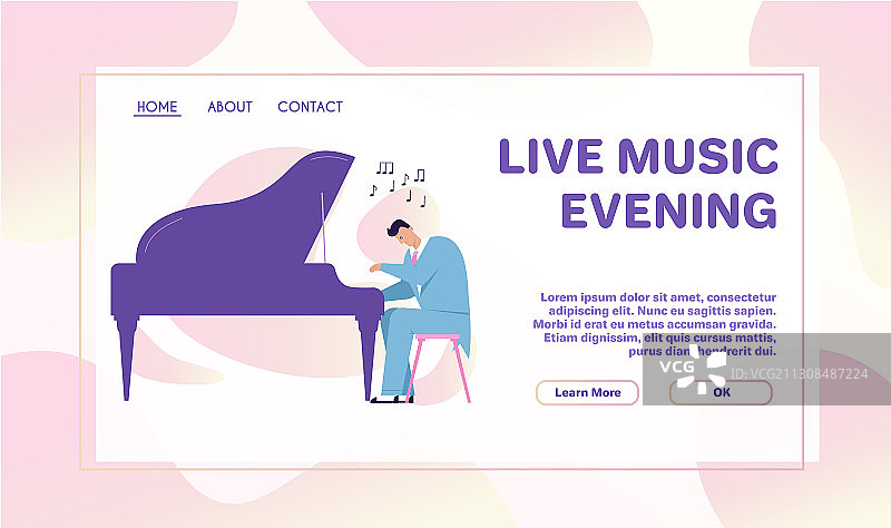 爵士乐队表演图片素材