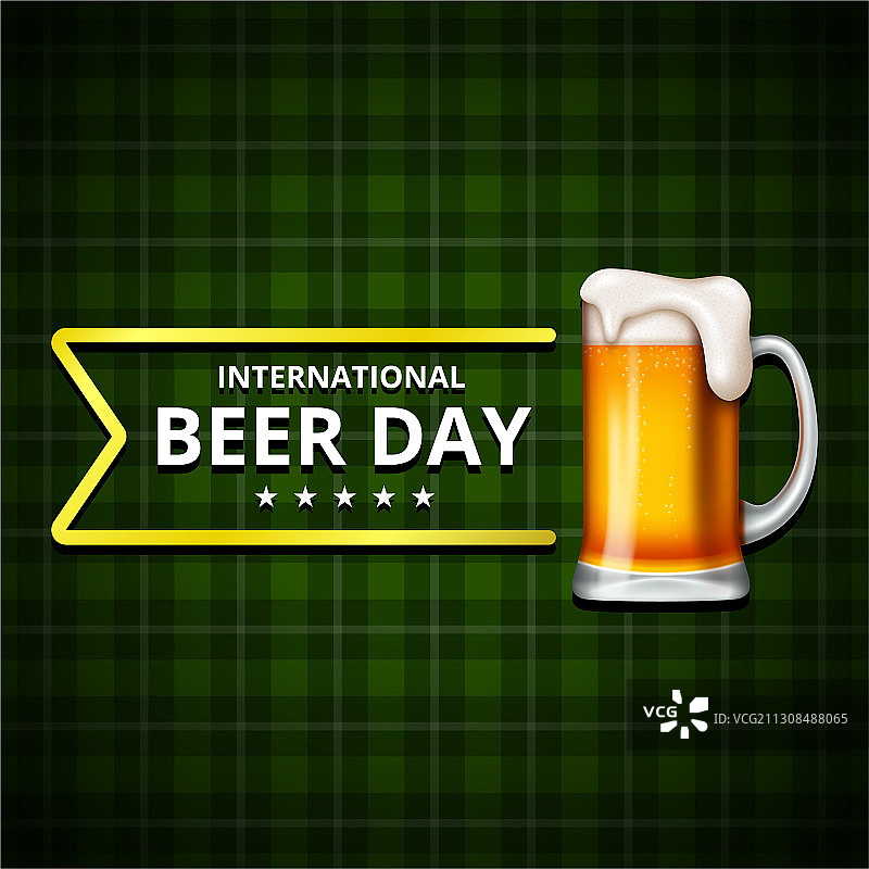 国际啤酒日与碰杯图片素材