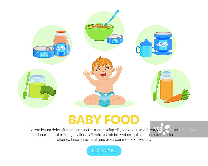 健康饮食着陆页模板图片素材