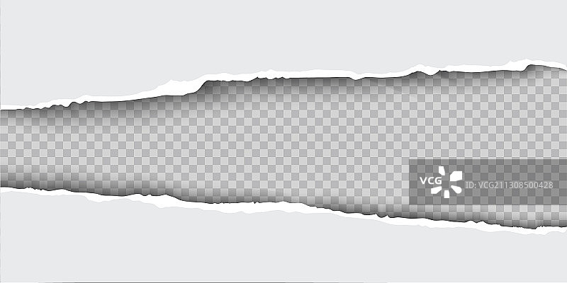 逼真的撕裂边缘纸张图片素材