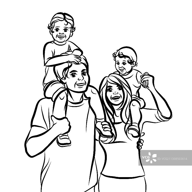 家庭手绘草图图片素材