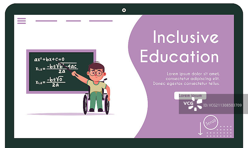 残疾儿童banner图片素材