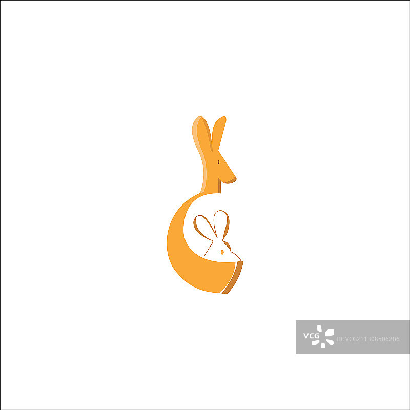袋鼠标志设计模板图片素材