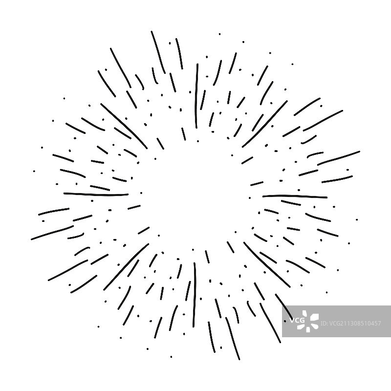 复古光芒射线图片素材