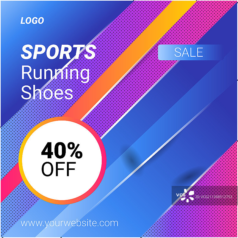 运动跑鞋模板图片素材