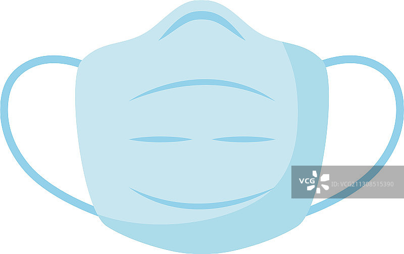 扁平风格的牙套口罩医疗图标图片素材