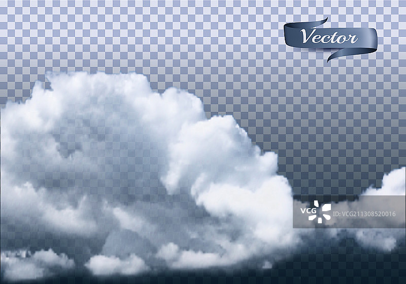 透明背景上的云朵图片素材