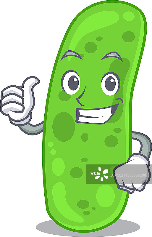 丙酸杆菌卡通形象设计图片素材