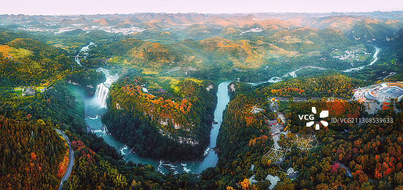 黄果树全景图片素材