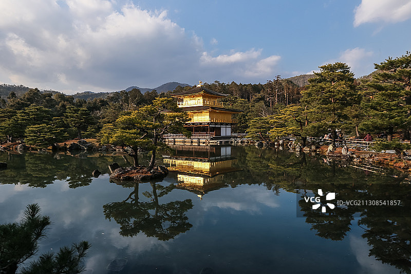 日本京都金阁寺图片素材