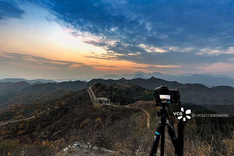 蟠龙山落日图片素材