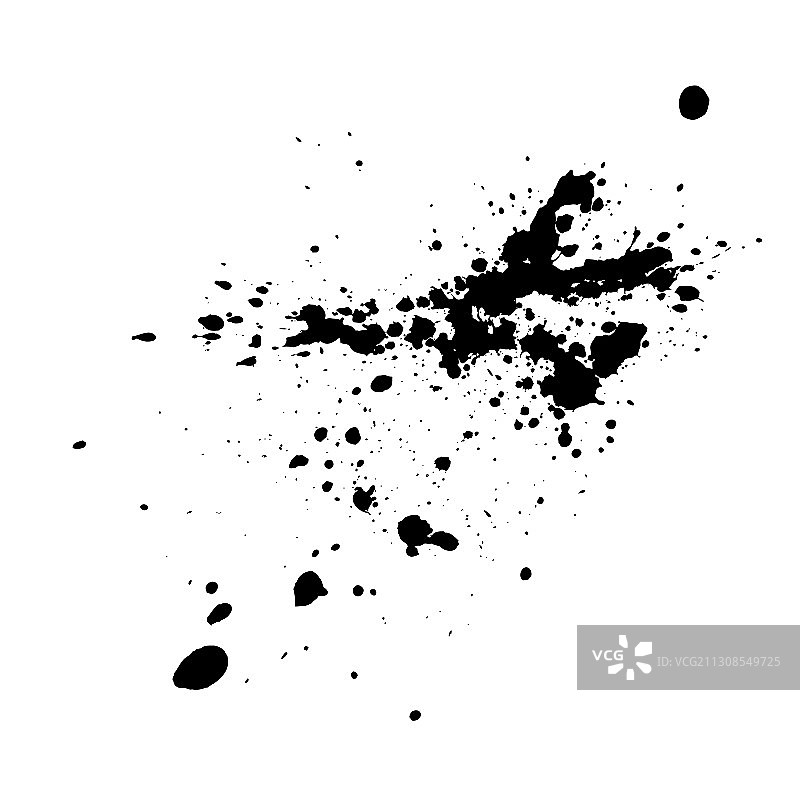 黑色墨水污迹图片素材