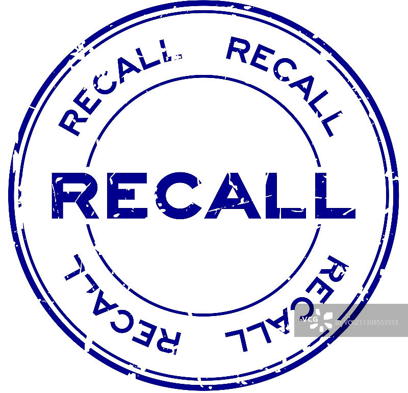 蓝色复古圆形橡胶印章图片素材