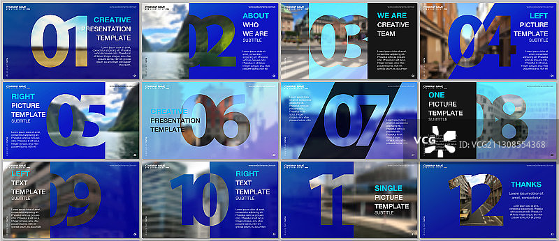 最小演示文稿设计作品集图片素材