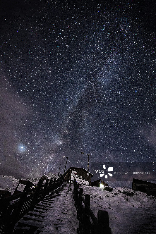 太白山银河图片素材
