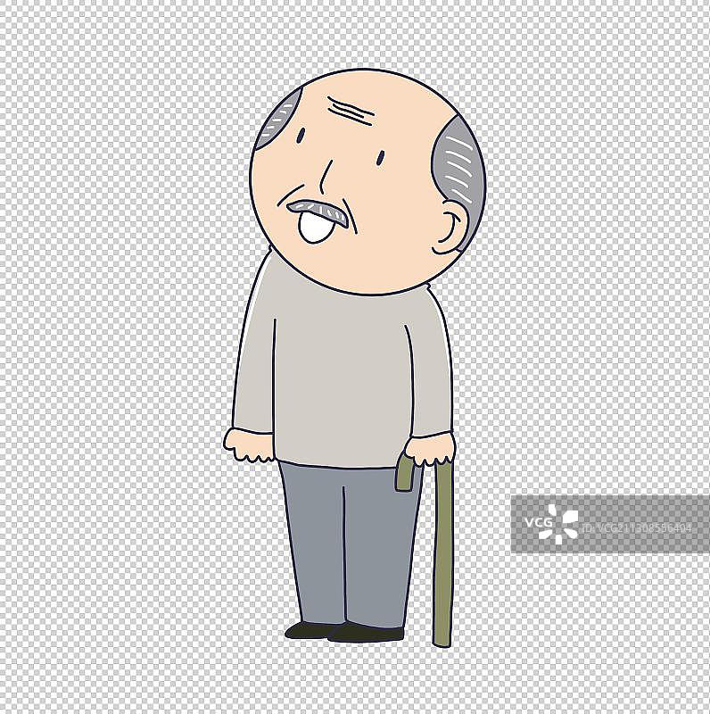 元素：开心的老年人图片素材