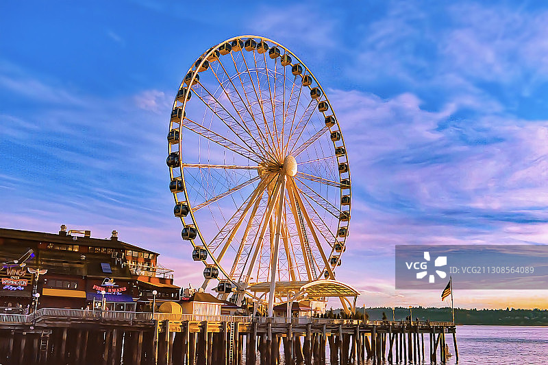 摩天轮图片素材