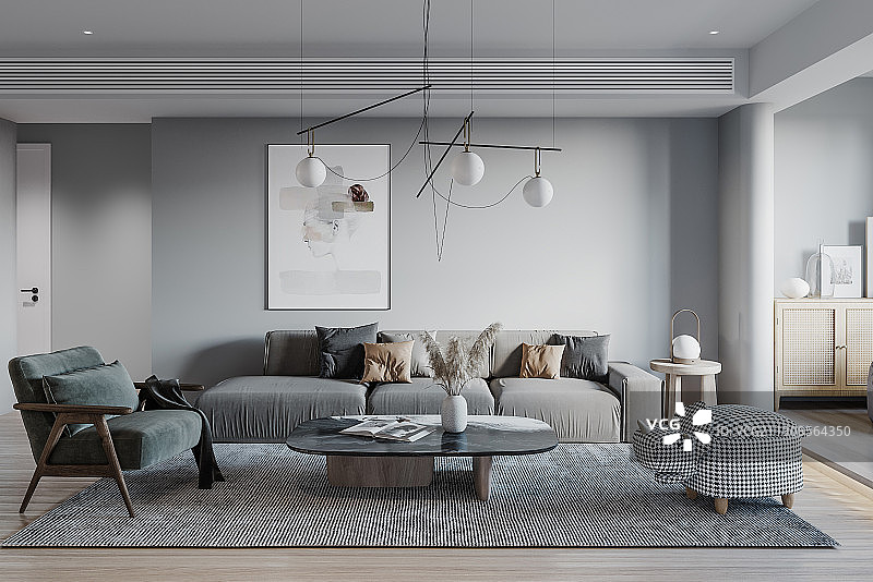 高级公寓住宅起居室图片素材