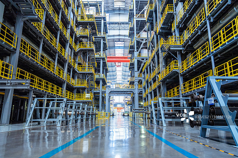 智能工厂的安全通道图片素材